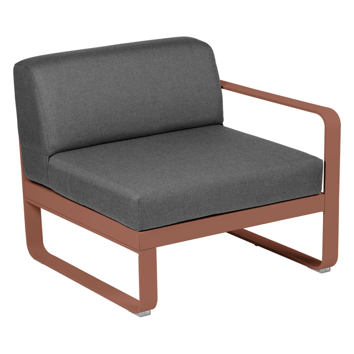 Fermob Fauteuil modulable droite BELLEVIE - 20 ocre rouge - gris graphite