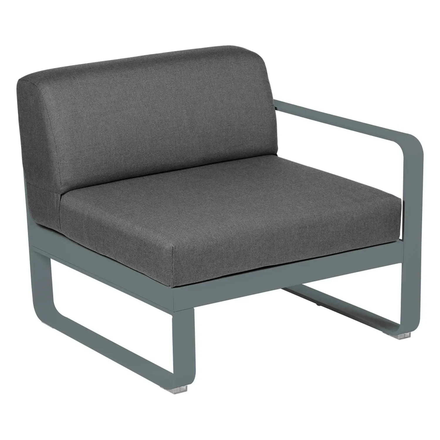 Fermob Fauteuil modulable droite BELLEVIE - 26 gris orage - gris graphite
