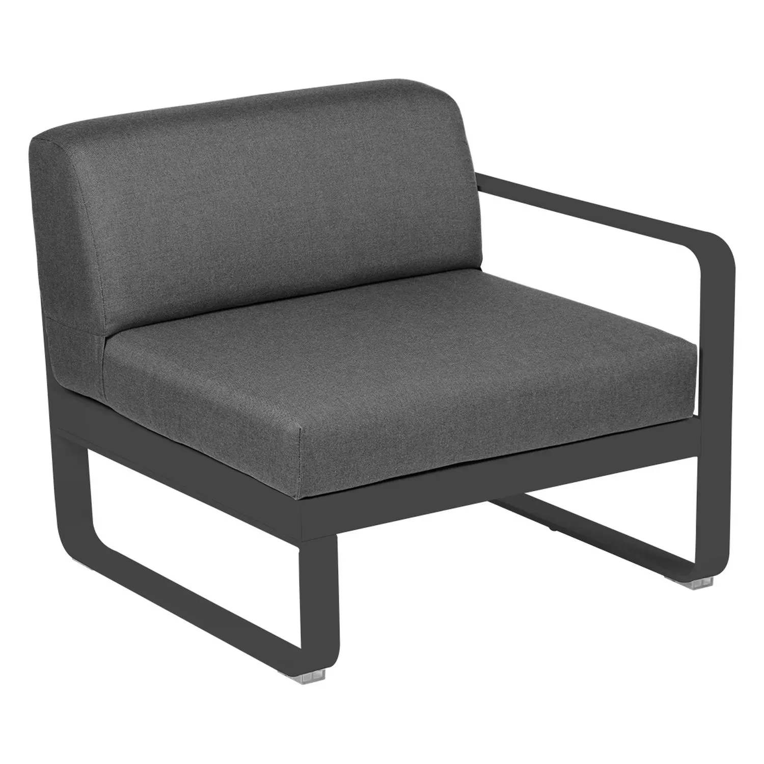 Fermob Fauteuil modulable droite BELLEVIE - 47 anthracite mat - gris graphite