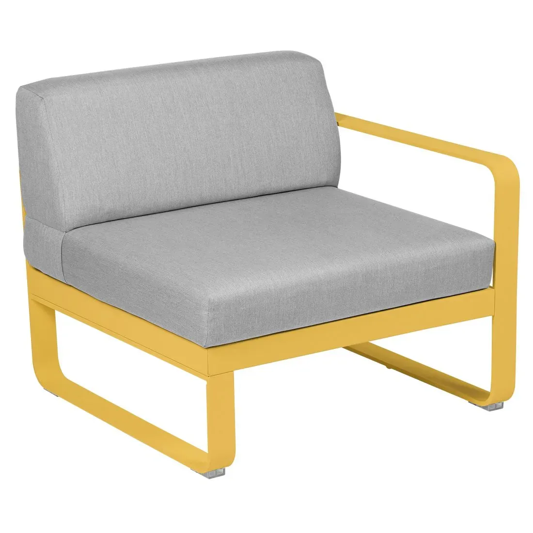 Fermob Fauteuil modulable droite BELLEVIE - C6 Miel - gris flanelle