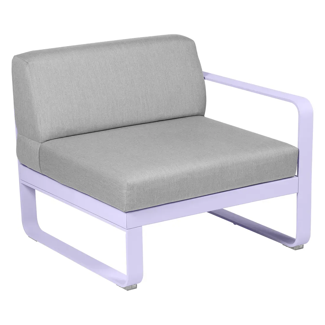 Fermob Fauteuil modulable droite BELLEVIE - D1 Guimauve - gris flanelle