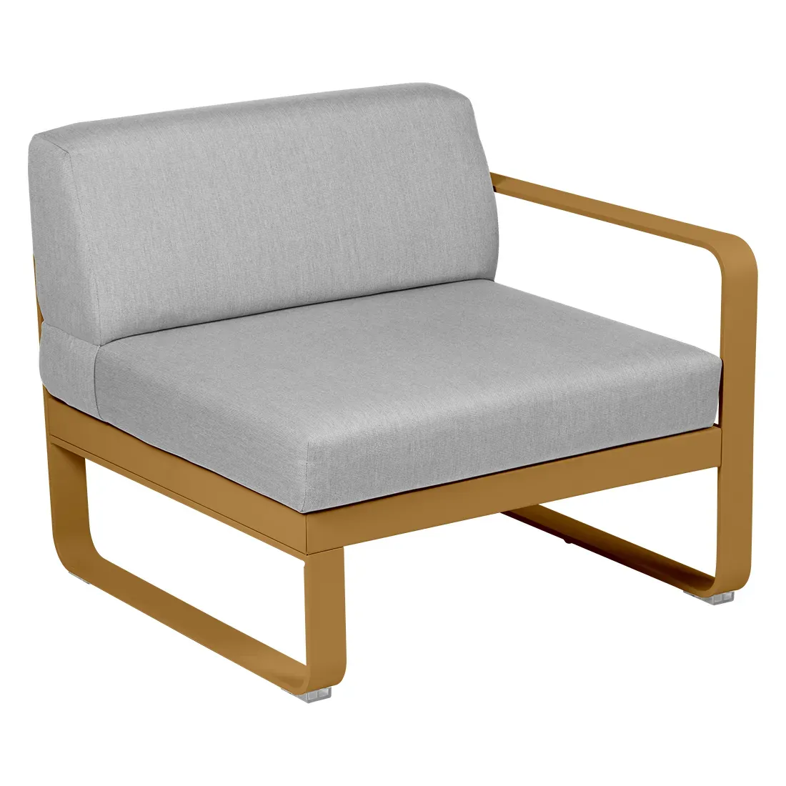 Fermob Fauteuil modulable droite BELLEVIE - D2 Pain d'épices - gris flanelle