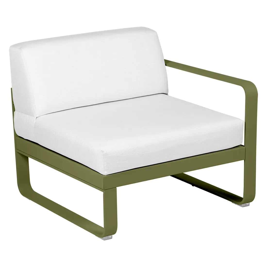 Fermob Fauteuil modulable droite BELLEVIE - D3 Pesto - blanc grisé