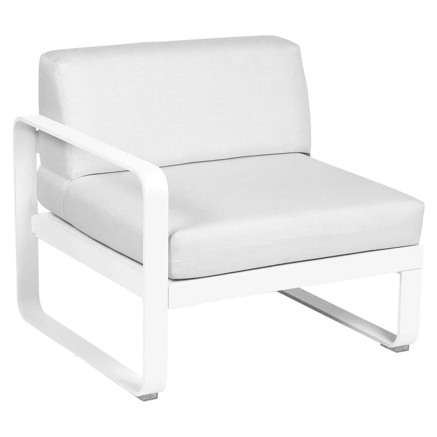 Fermob Fauteuil modulable gauche BELLEVIE - 01 blanc coton - blanc grisé