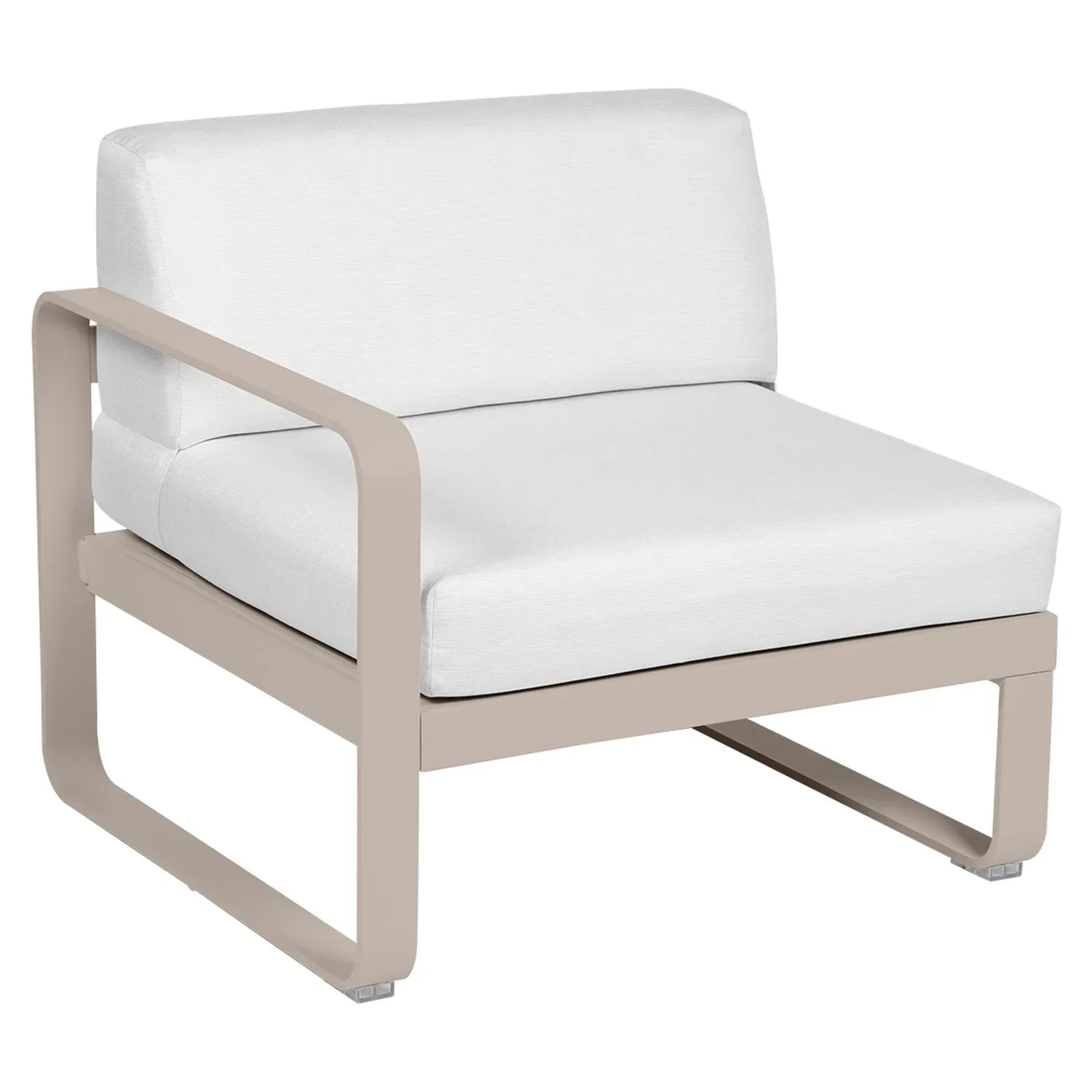 Fermob Fauteuil modulable gauche BELLEVIE - 14 muscade - blanc grisé