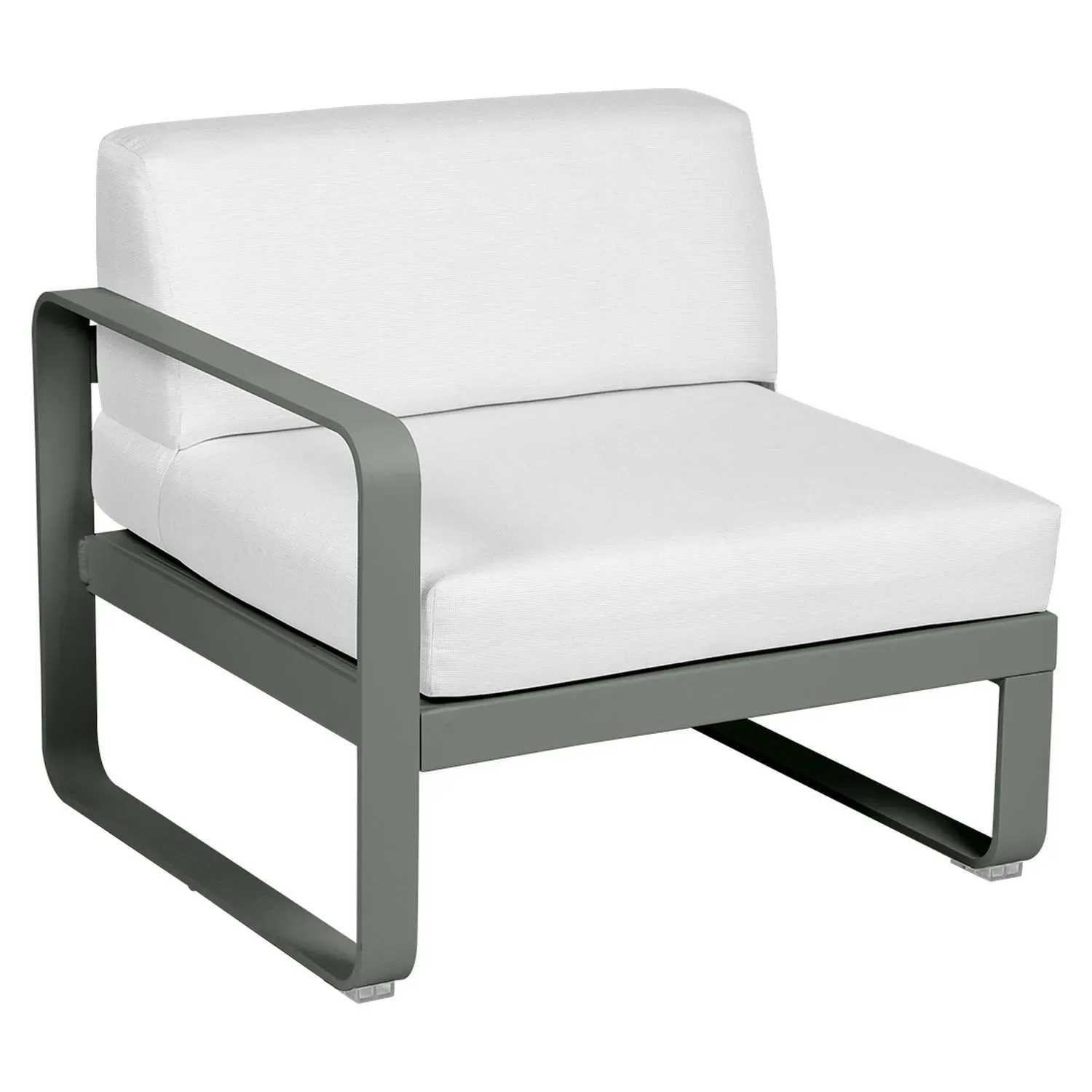 Fermob Fauteuil modulable gauche BELLEVIE - 48 romarin mat - blanc grisé