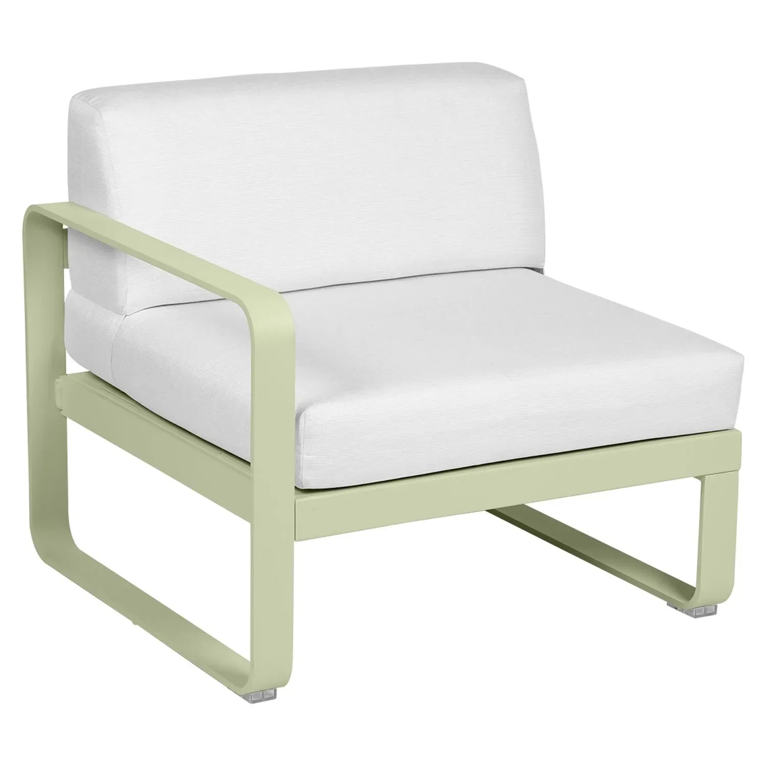 Fermob Fauteuil modulable gauche BELLEVIE - 65 vert tilleul - blanc grisé