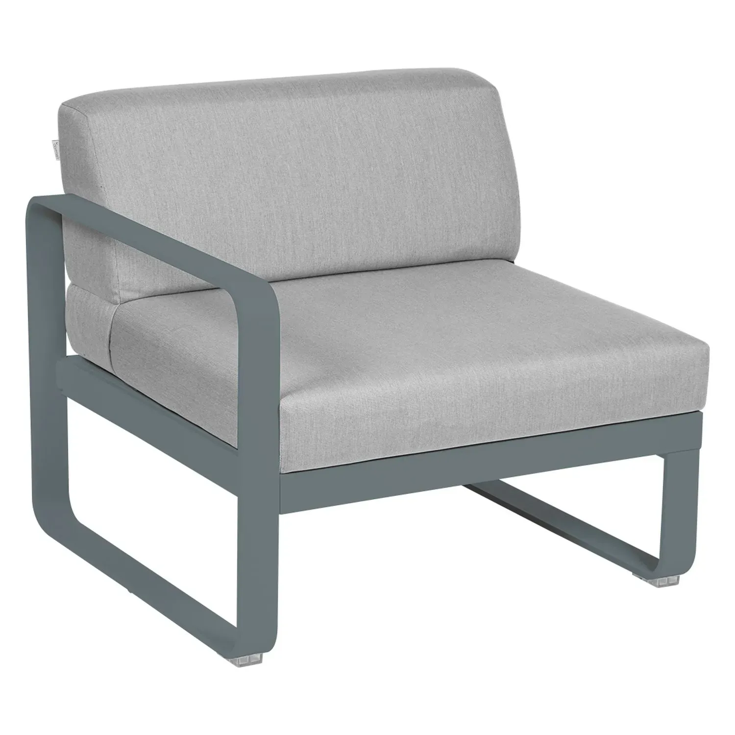 Fermob Fauteuil modulable gauche BELLEVIE - 26 gris orage - gris flanelle