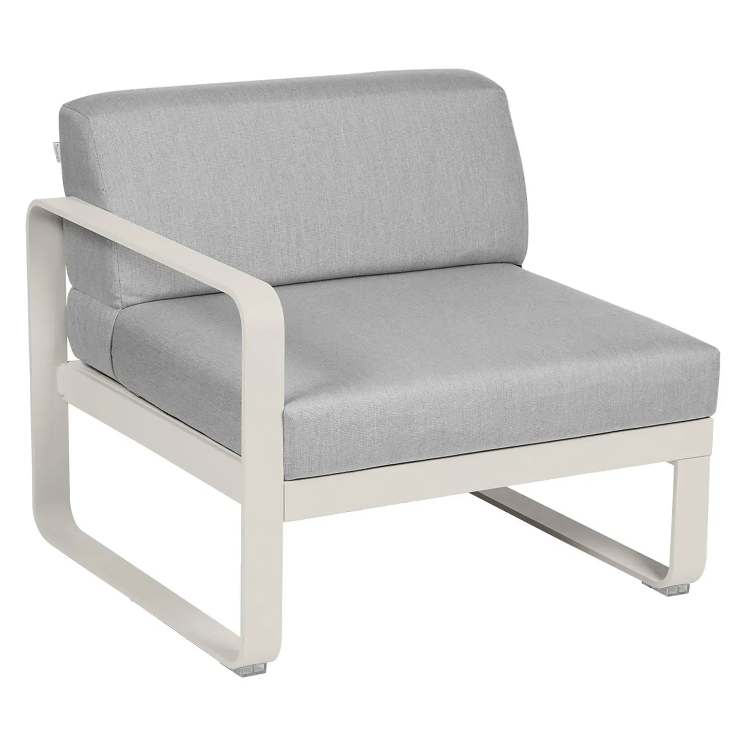 Fermob Fauteuil modulable gauche BELLEVIE - A5 gris argile - gris flanelle
