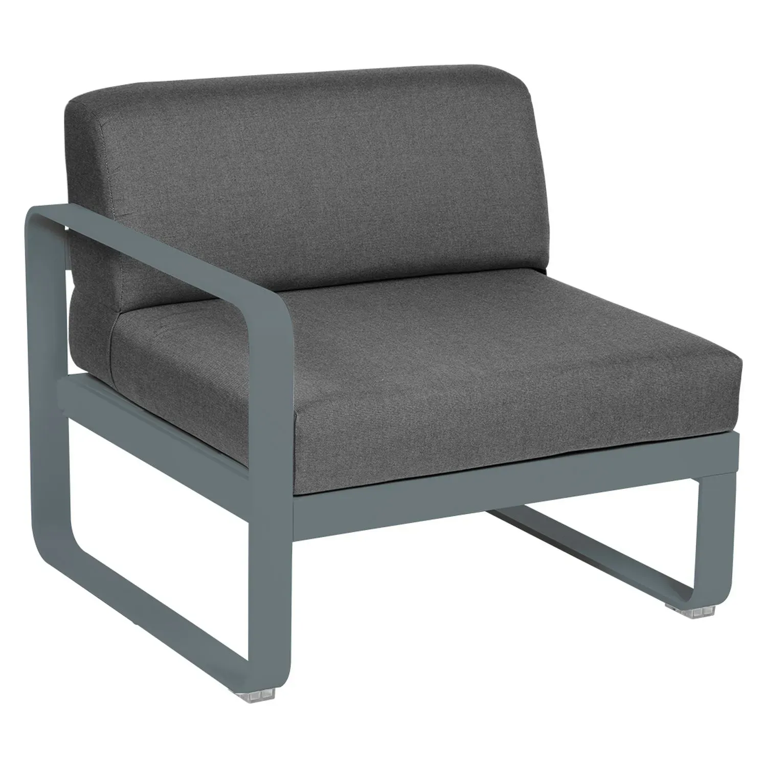 Fermob Fauteuil modulable gauche BELLEVIE - 26 gris orage - gris graphite