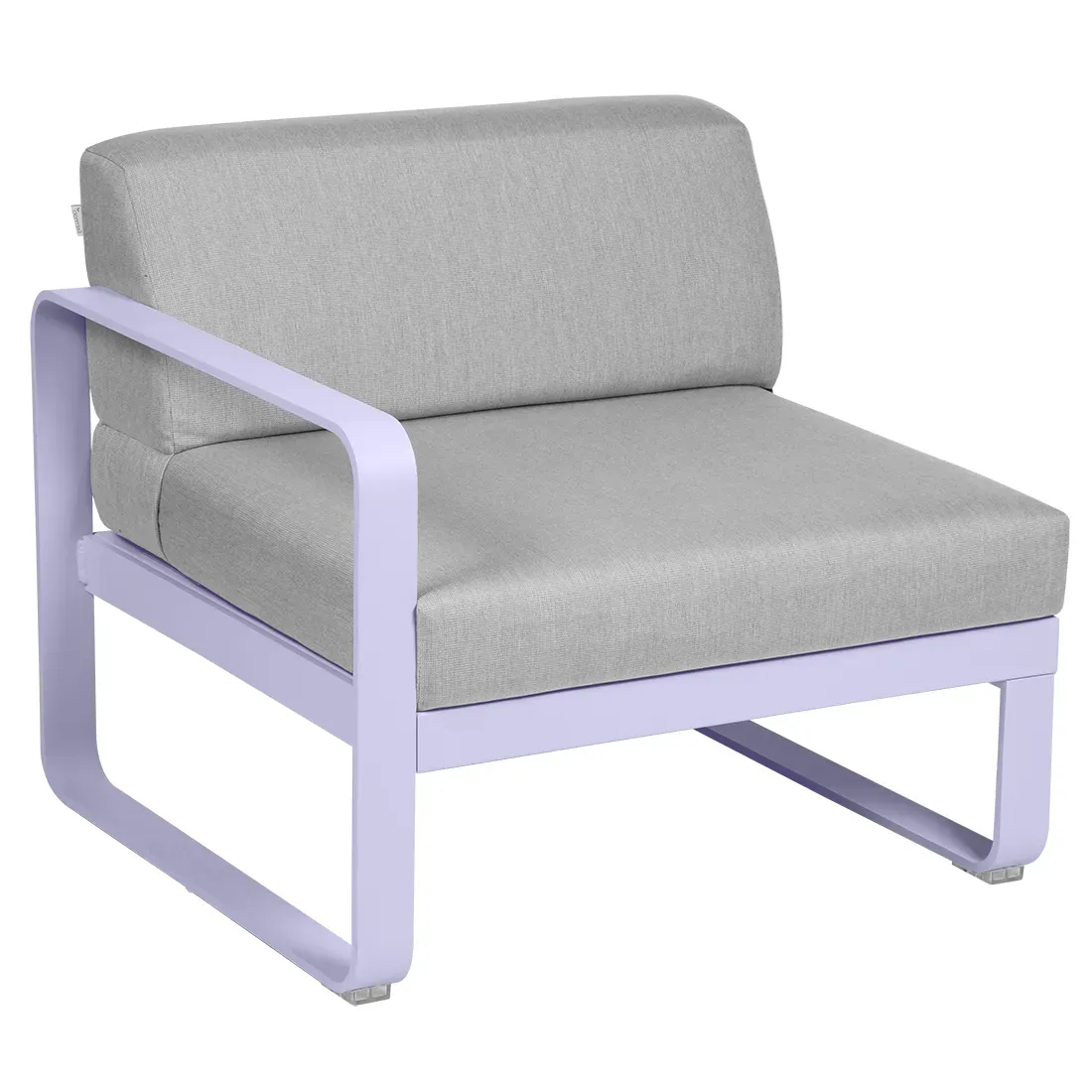Fermob Fauteuil modulable gauche BELLEVIE - D1 Guimauve - gris flanelle