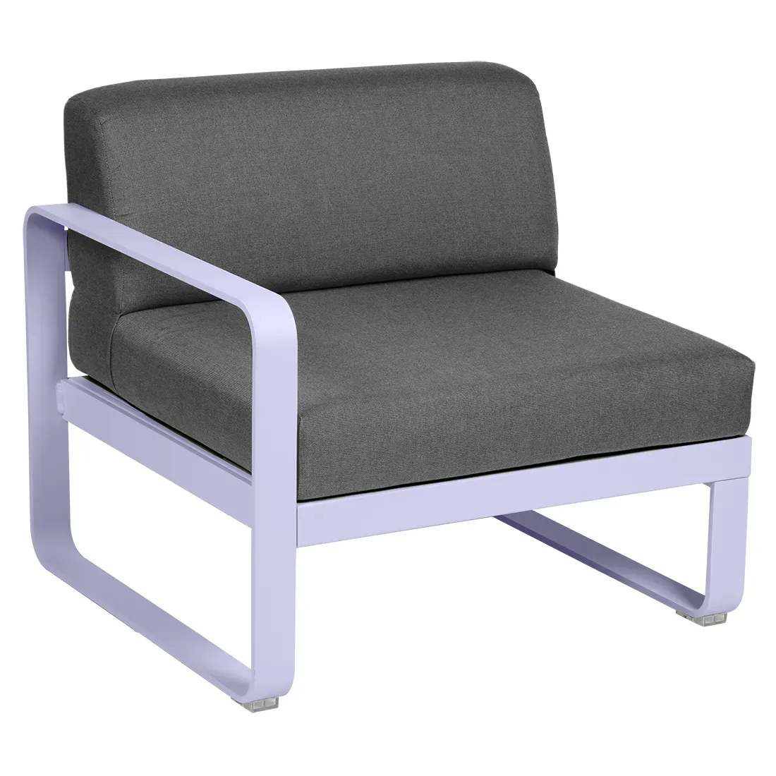Fermob Fauteuil modulable gauche BELLEVIE - D1 Guimauve - gris graphite