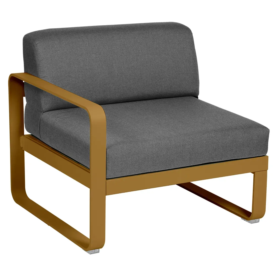 Fermob Fauteuil modulable gauche BELLEVIE - D2 Pain d'épices - gris graphite