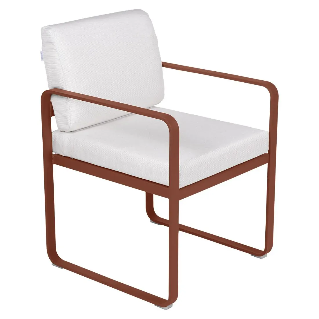 Fermob Fauteuil repas BELLEVIE - 20 ocre rouge - blanc grisé