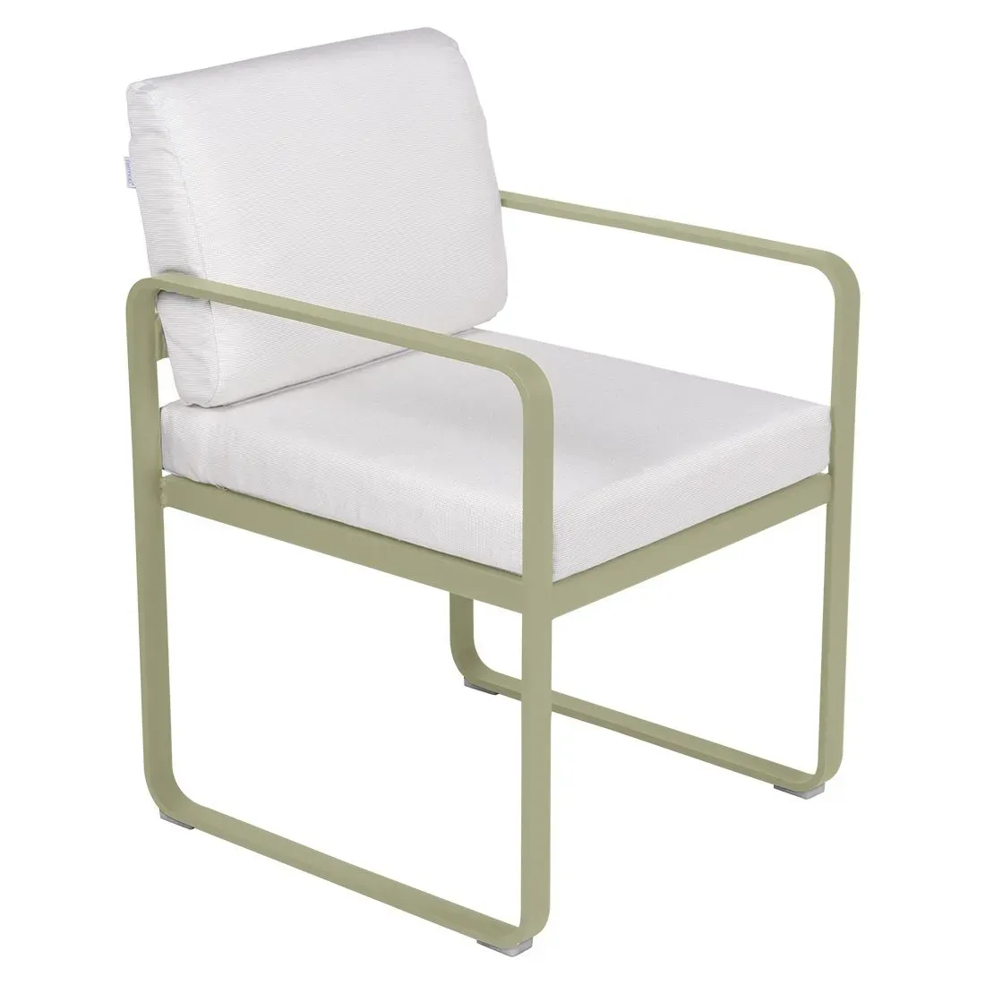 Fermob Fauteuil repas BELLEVIE - 65 vert tilleul - blanc grisé