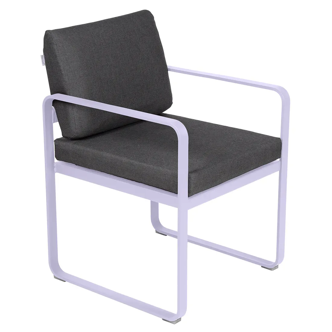 Fermob Fauteuil repas BELLEVIE - D1 Guimauve - gris graphite