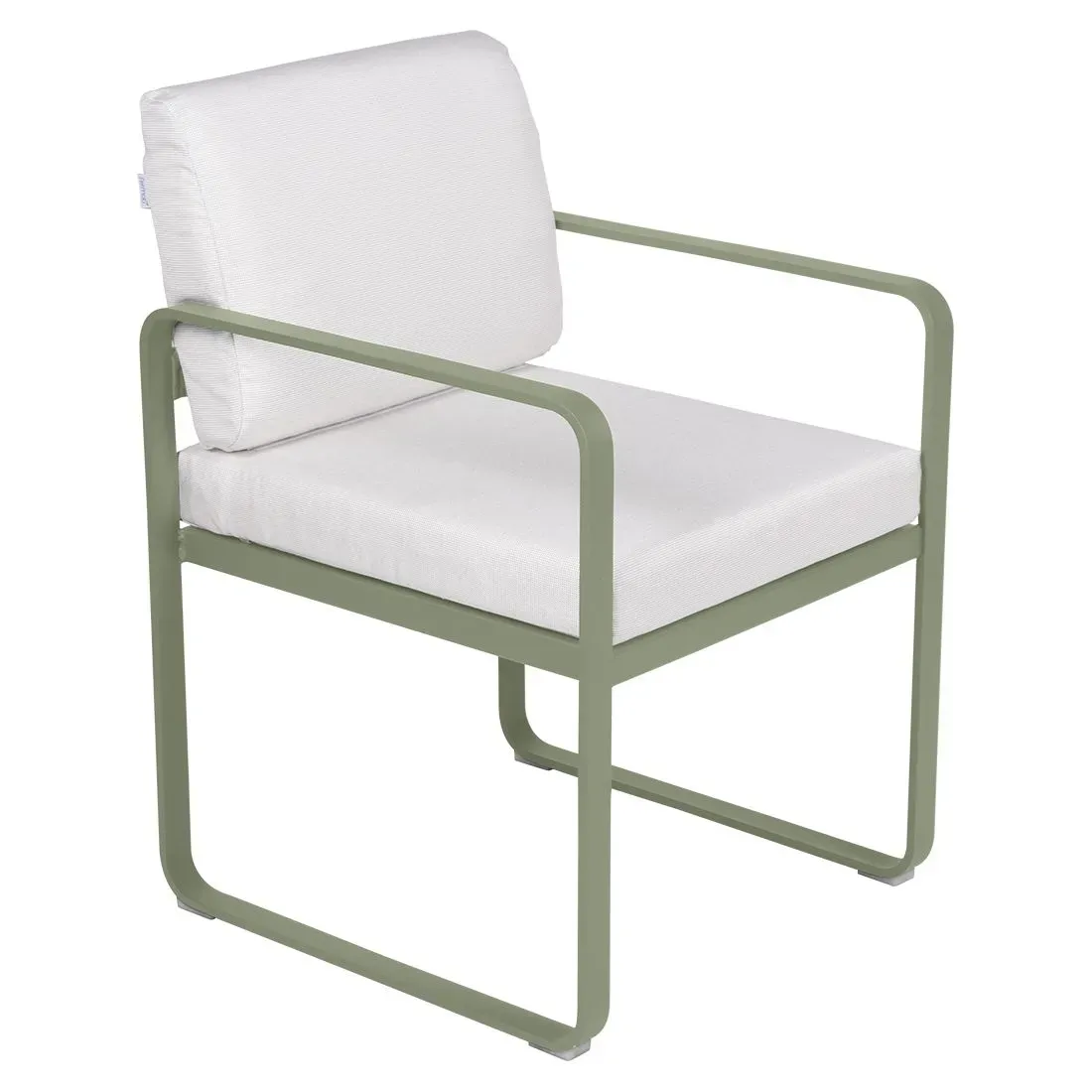 Fermob Fauteuil repas BELLEVIE - 82 cactus mat - blanc grisé