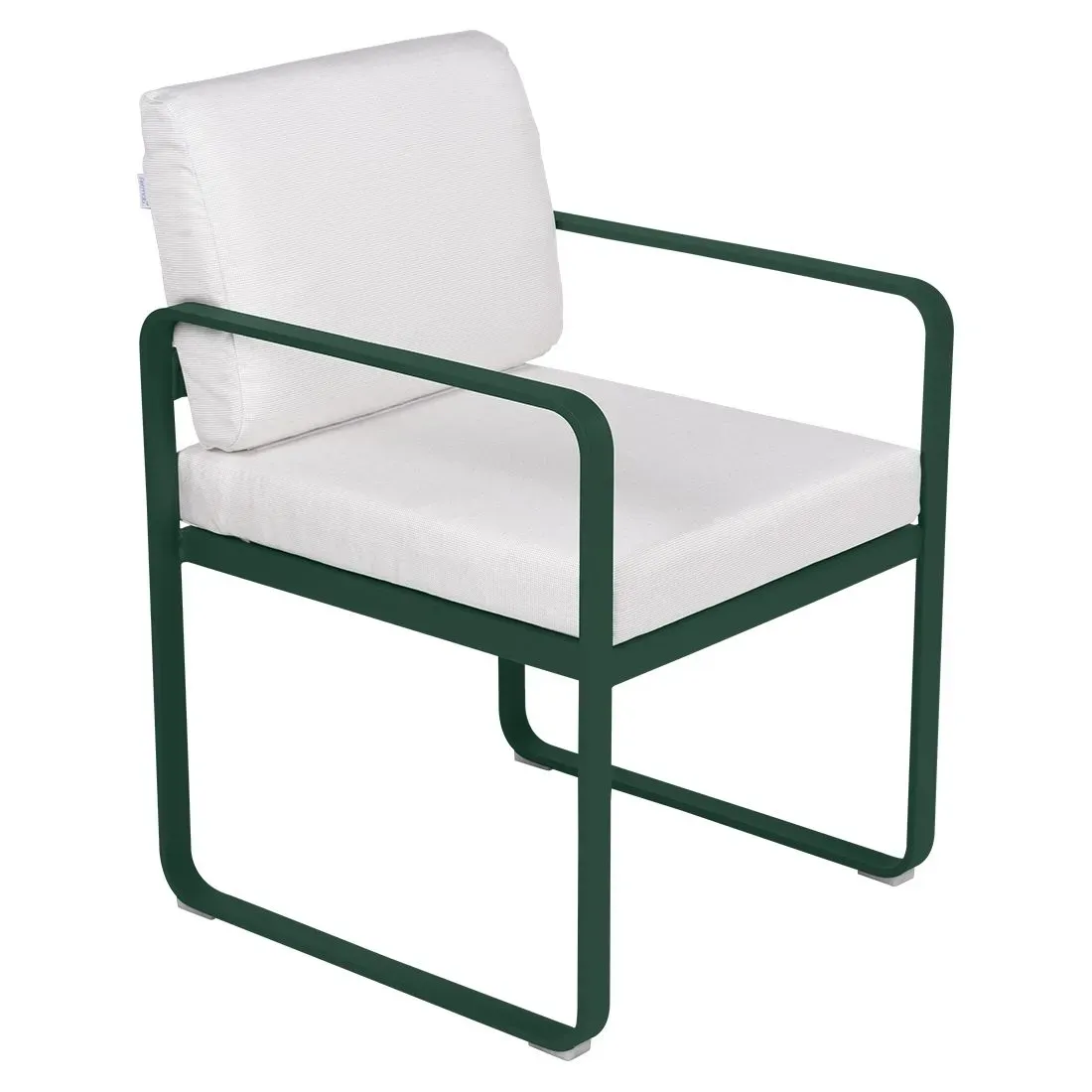 Fermob Fauteuil repas BELLEVIE - 02 vert cèdre - blanc grisé