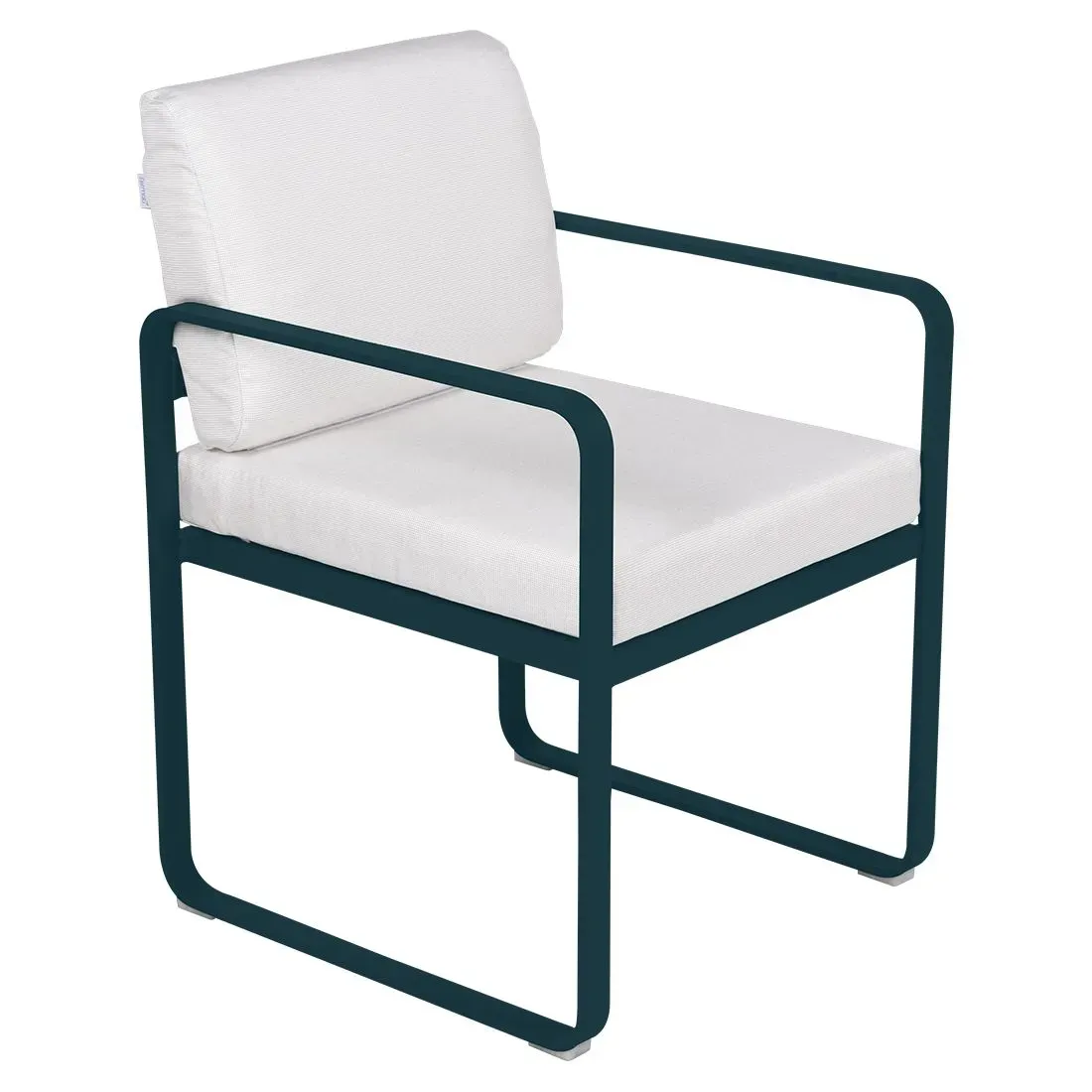 Fermob Fauteuil repas BELLEVIE - 21 bleu acapulco - blanc grisé