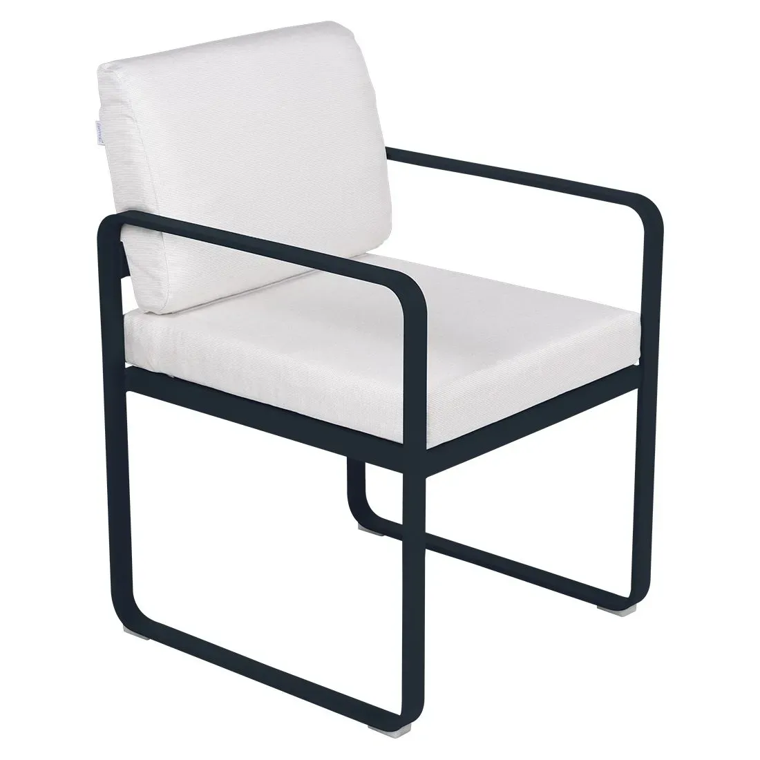 Fermob Fauteuil repas BELLEVIE - 92 bleu abysse - blanc grisé
