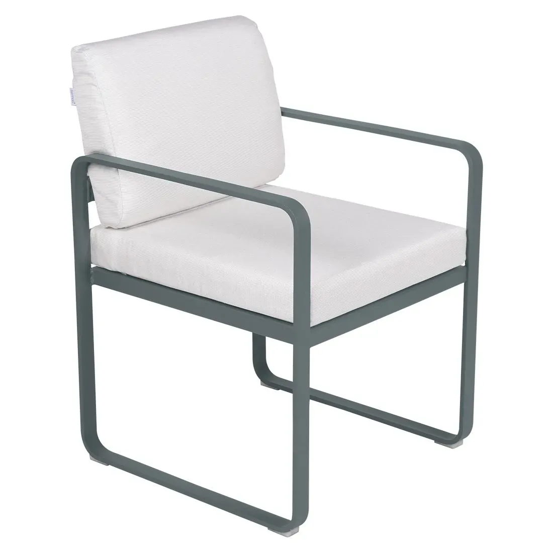 Fermob Fauteuil repas BELLEVIE - 26 gris orage - blanc grisé