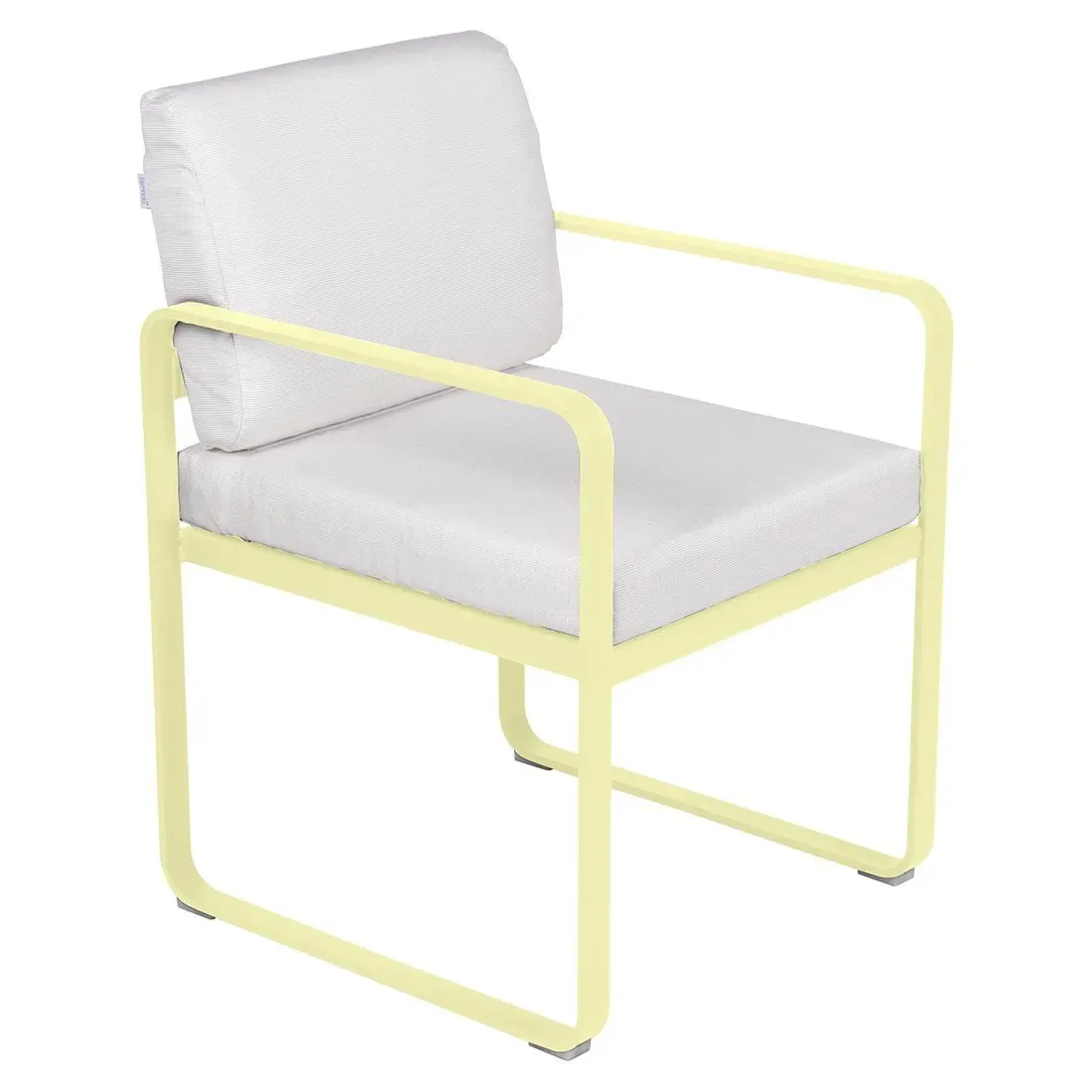 Fermob Fauteuil repas BELLEVIE - A6 citron givré - blanc grisé