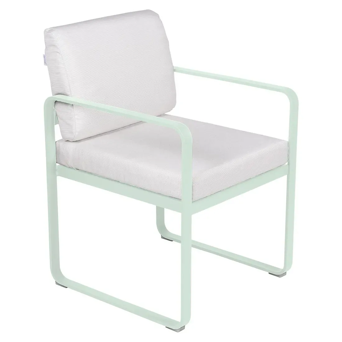 Fermob Fauteuil repas BELLEVIE - A7 menthe glaciale - blanc grisé