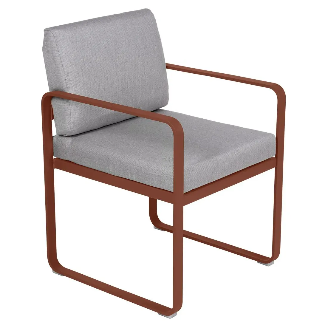 Fermob Fauteuil repas BELLEVIE - 20 ocre rouge - gris flanelle