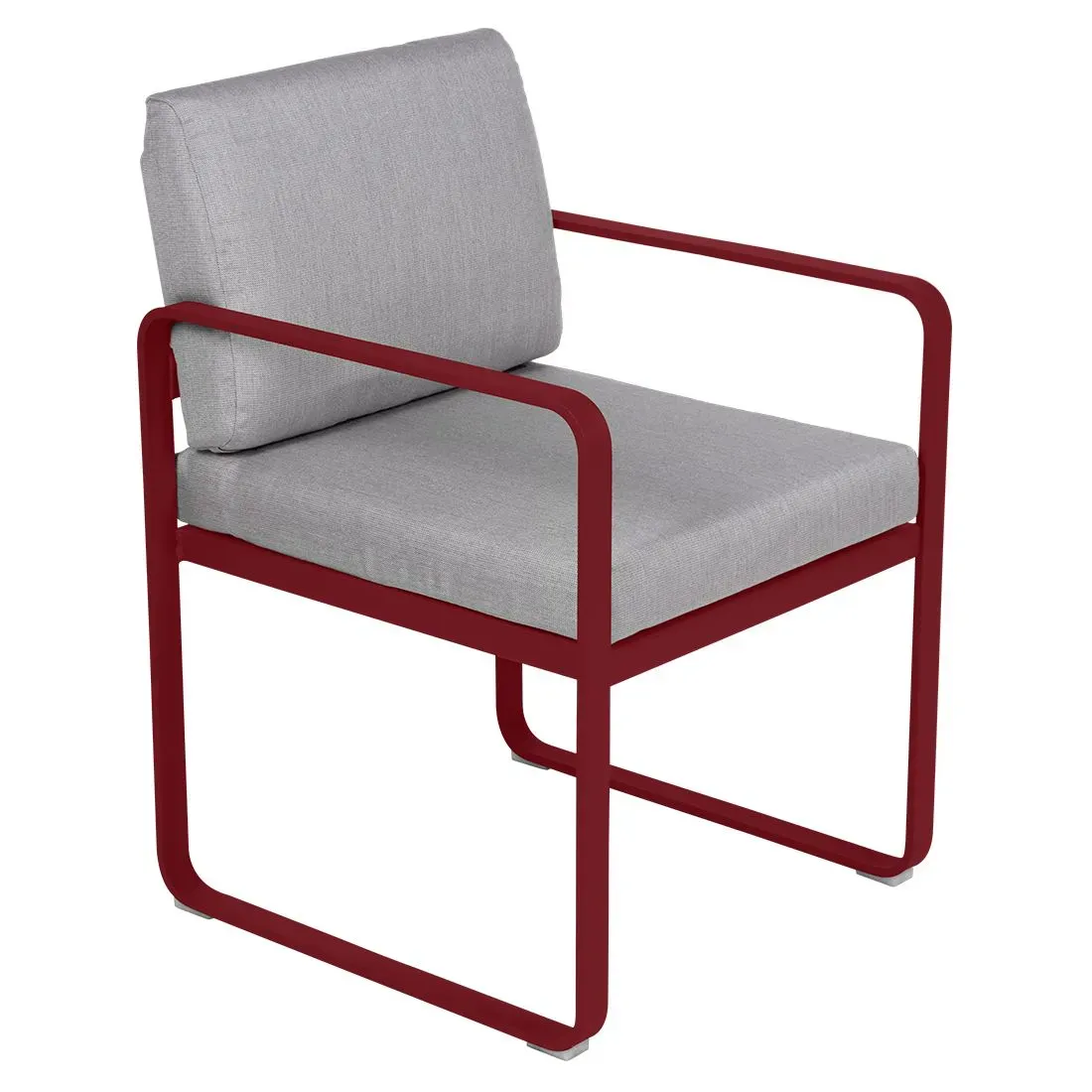 Fermob Fauteuil repas BELLEVIE - 43 piment - gris flanelle