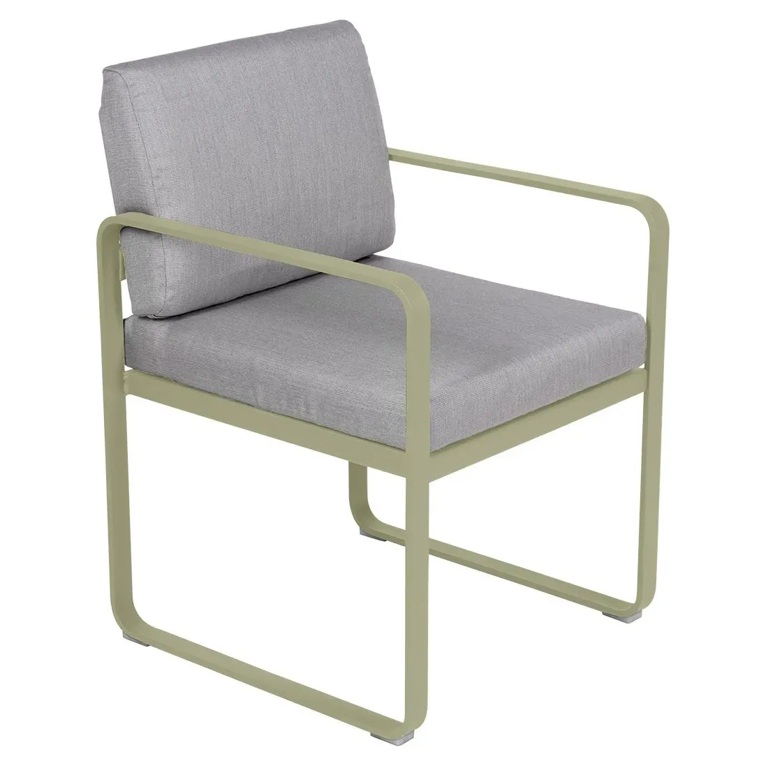 Fermob Fauteuil repas BELLEVIE - 65 vert tilleul - gris flanelle