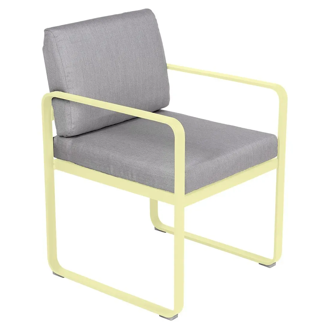 Fermob Fauteuil repas BELLEVIE - A6 citron givré - gris flanelle