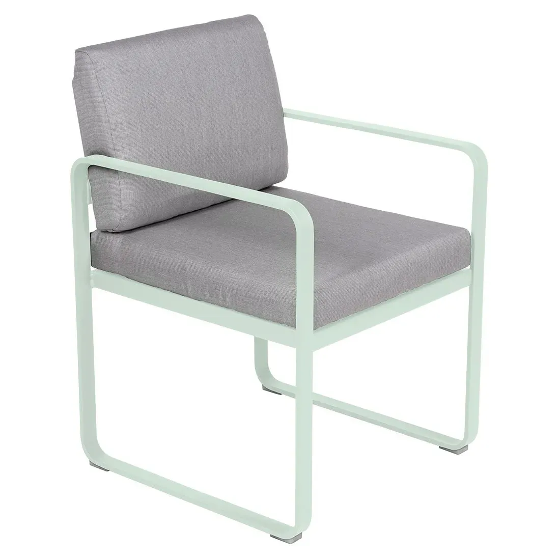 Fermob Fauteuil repas BELLEVIE - A7 menthe glaciale - gris flanelle