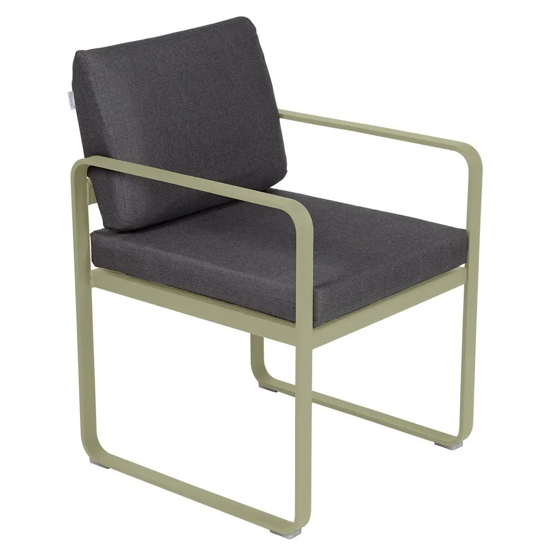 Fermob Fauteuil repas BELLEVIE - 65 vert tilleul - gris graphite