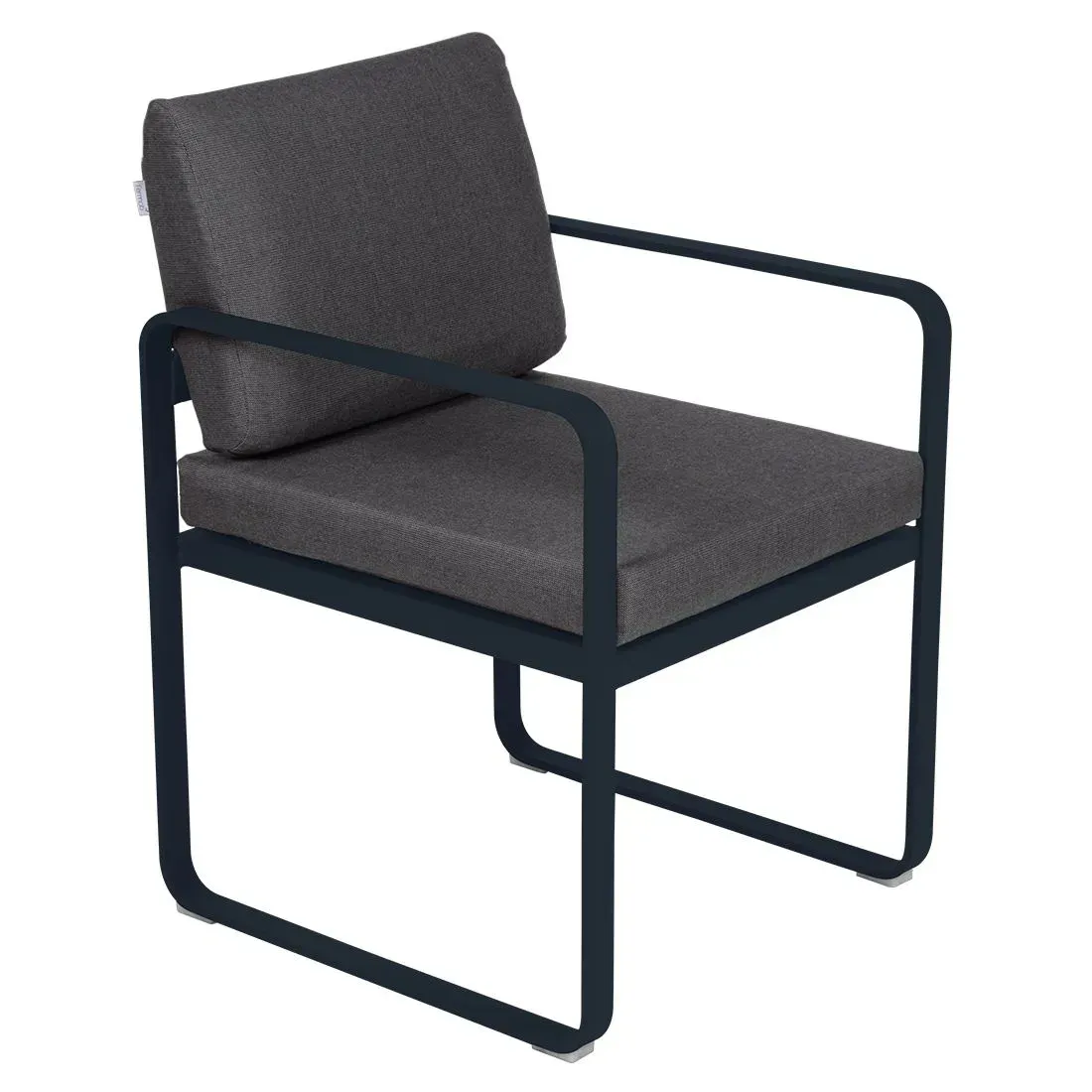 Fermob Fauteuil repas BELLEVIE - 92 bleu abysse - gris graphite