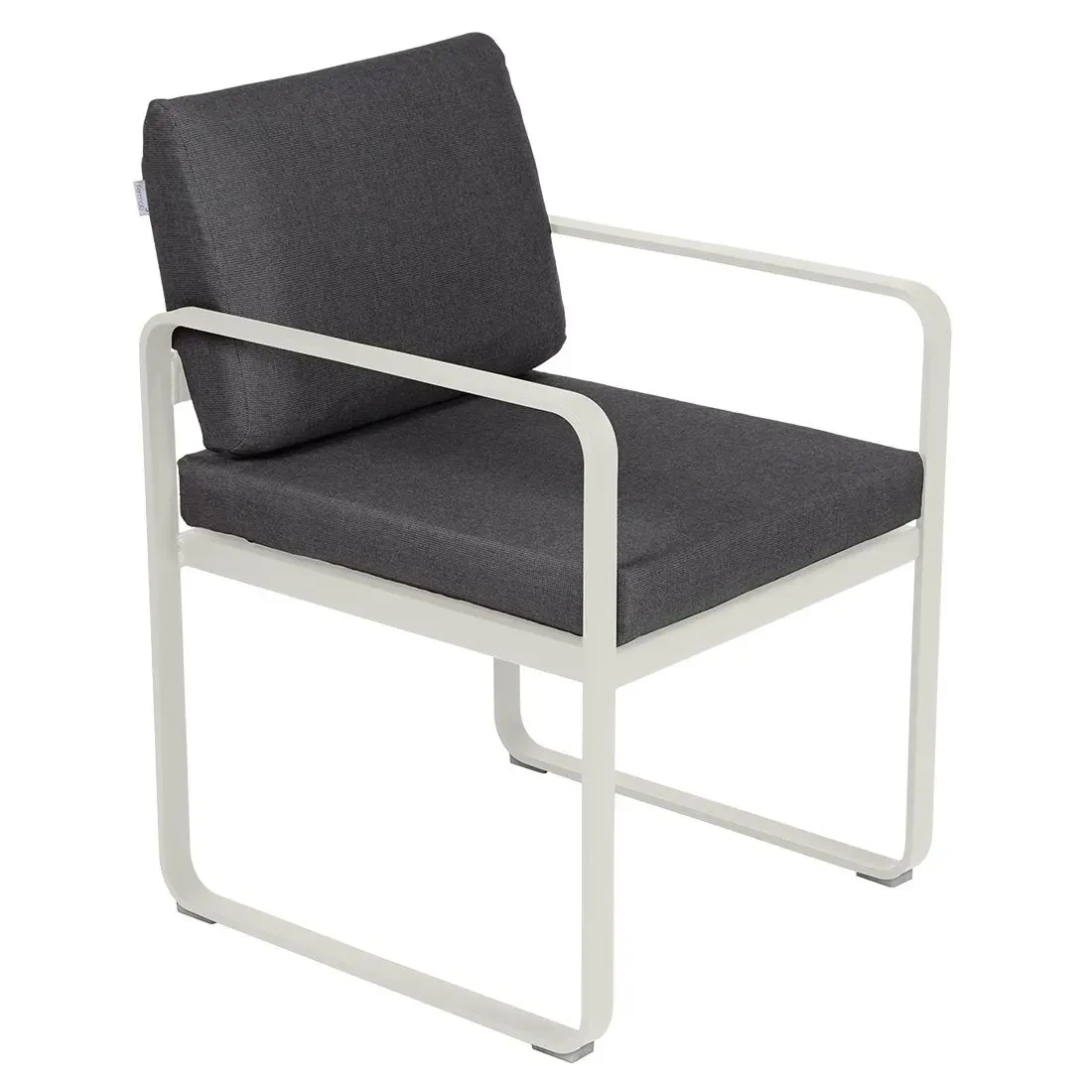 Fermob Fauteuil repas BELLEVIE - A5 gris argile - gris graphite