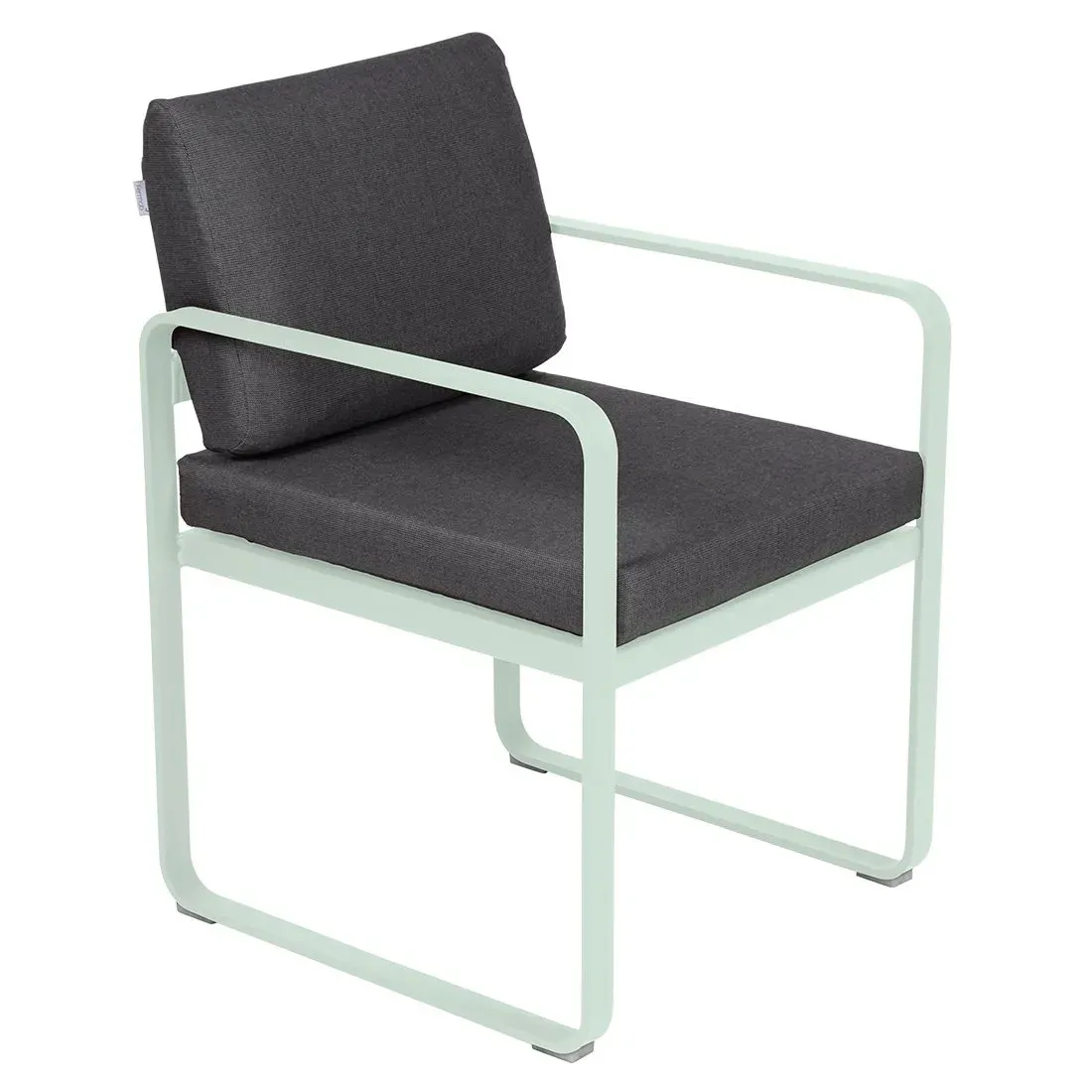 Fermob Fauteuil repas BELLEVIE - A7 menthe glaciale - gris graphite