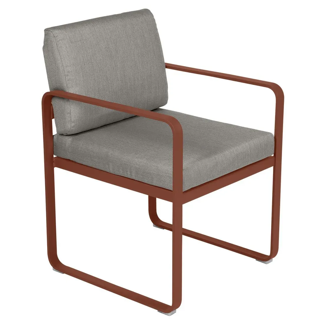 Fermob Fauteuil repas BELLEVIE - 20 ocre rouge - B8 gris taupe