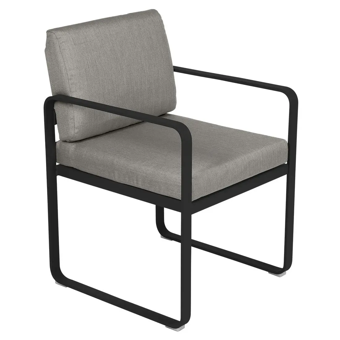 Fermob Fauteuil repas BELLEVIE - 42 réglisse - B8 gris taupe