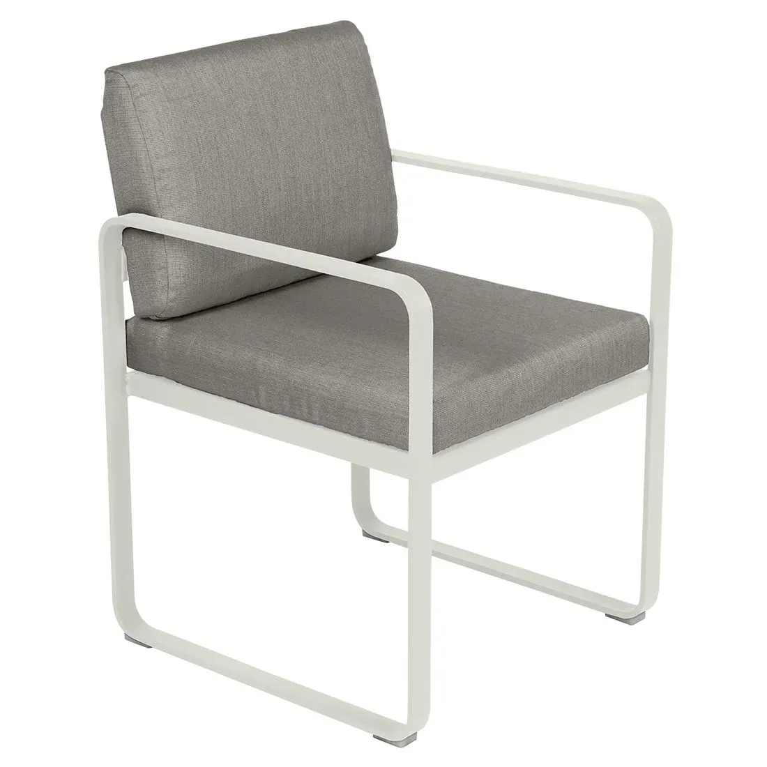 Fermob Fauteuil repas BELLEVIE - A5 gris argile - B8 gris taupe