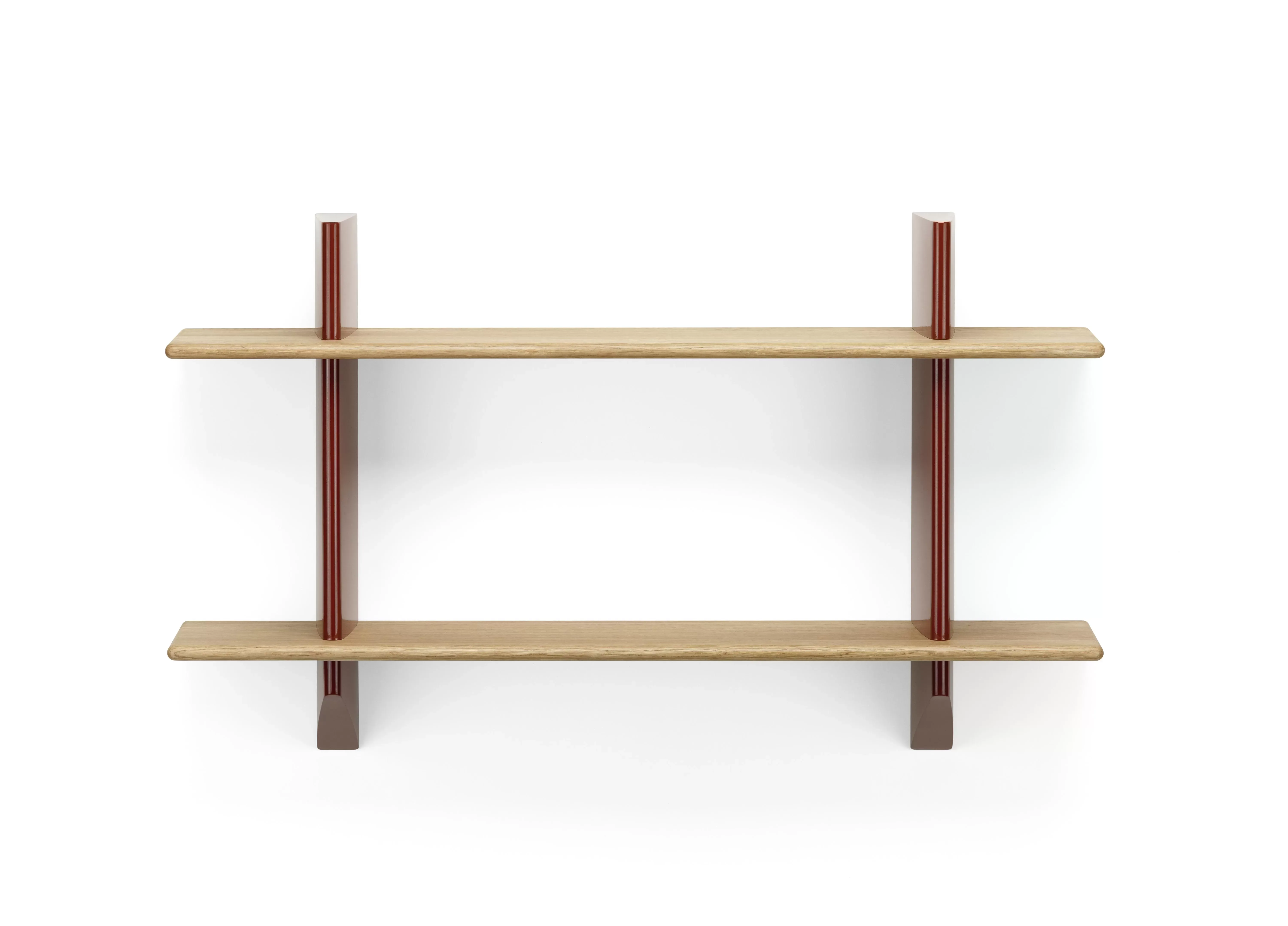 Vitra Rayonnage Mural Wandregal - japanese red - Chêne massif huilé