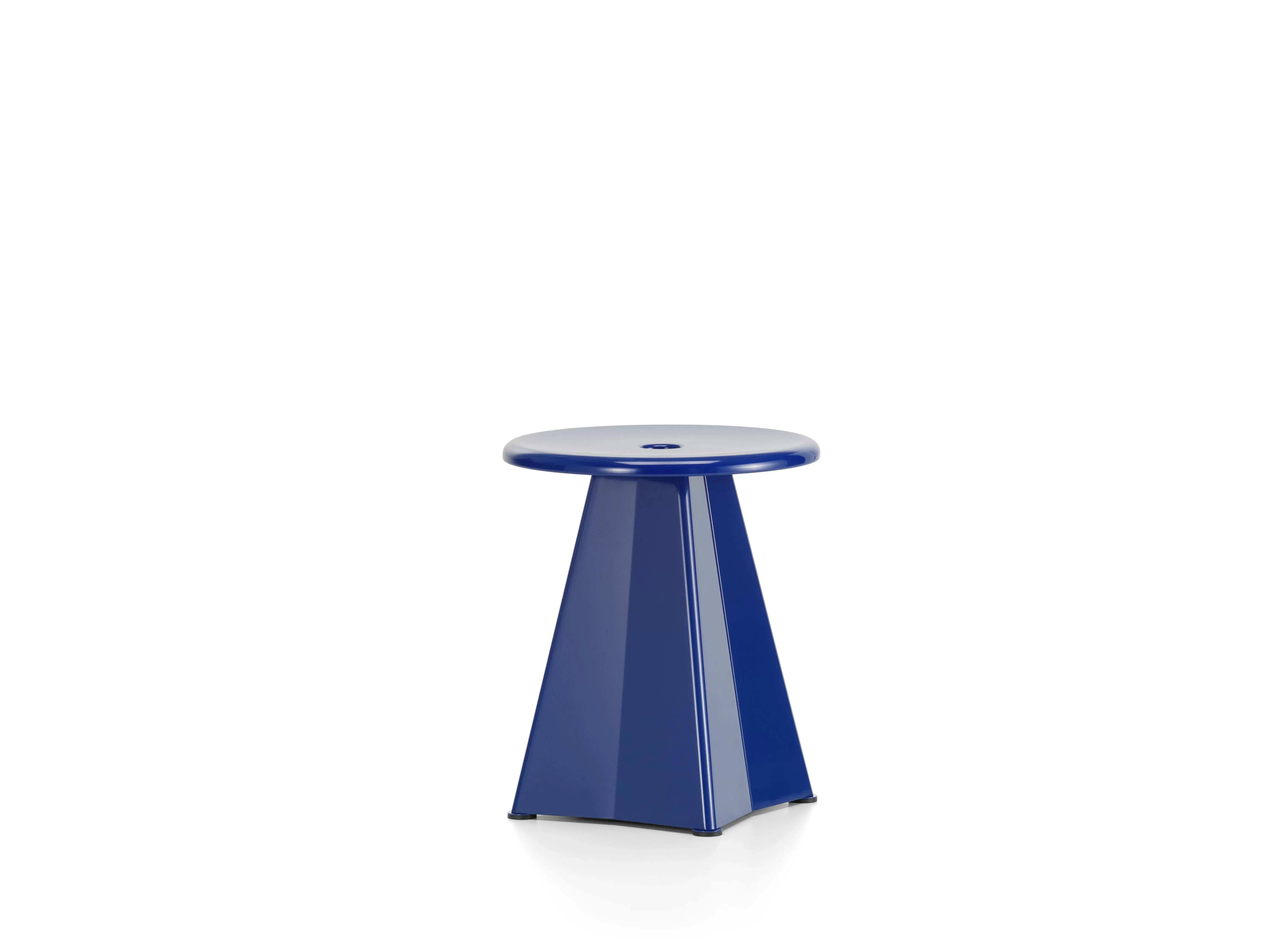 Vitra Tabouret Métallique - Prouvé Bleu Marcoule