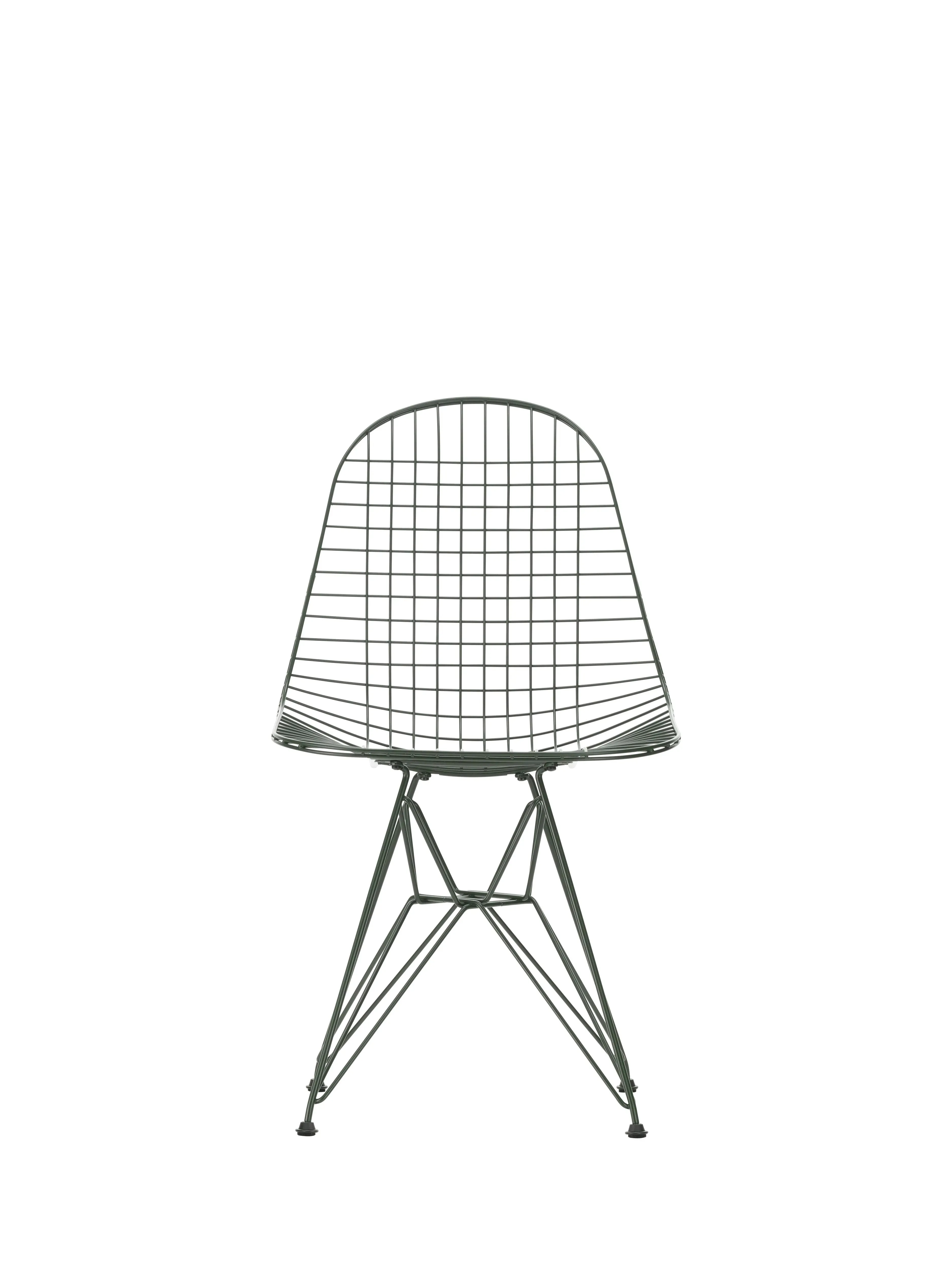 Vitra Chaise Wire Chair DKR Colours - vert foncé
