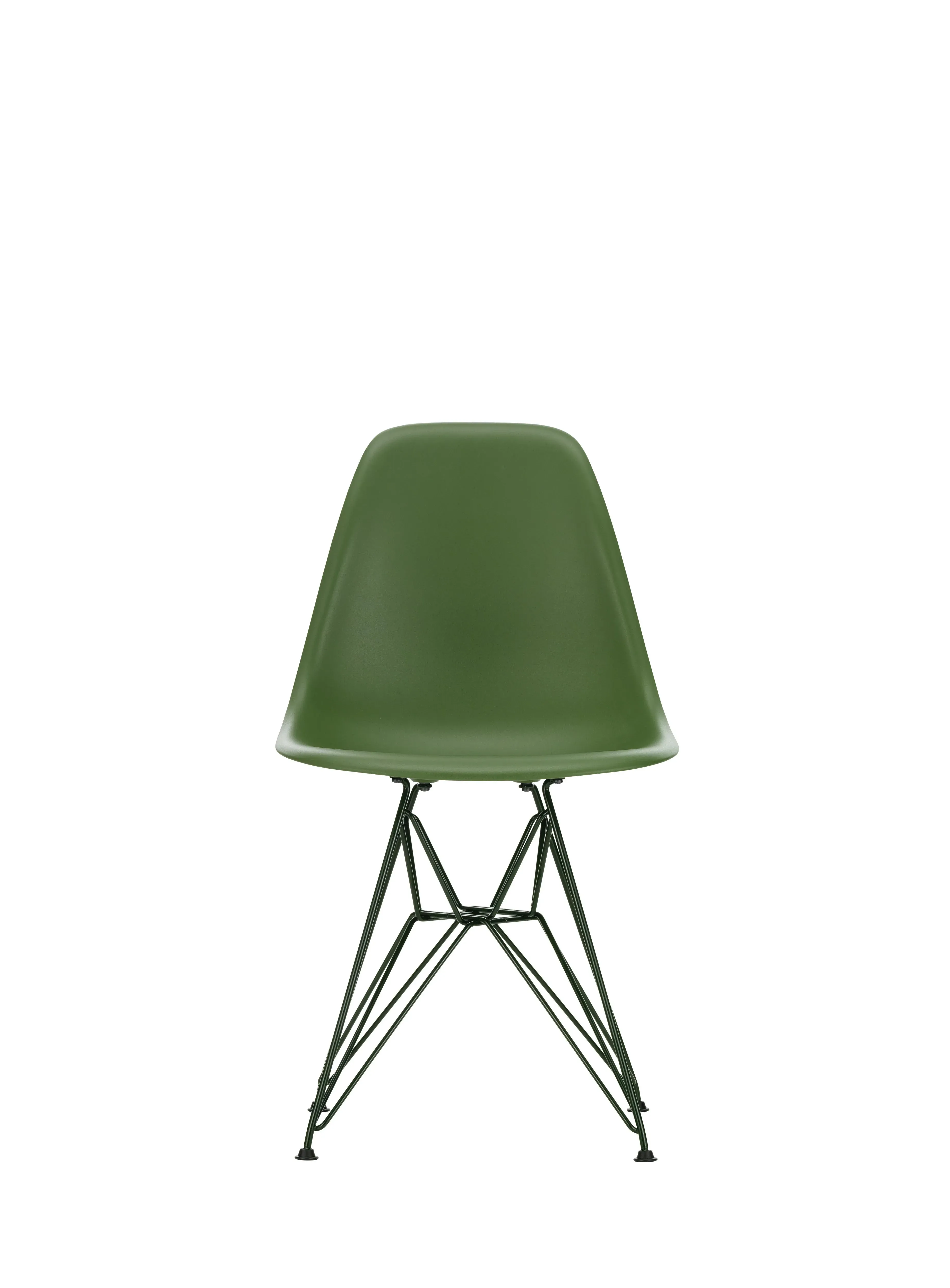 Vitra Chaise DSR Colours Eames Plastic - patins pour tapis de sol - forest RE