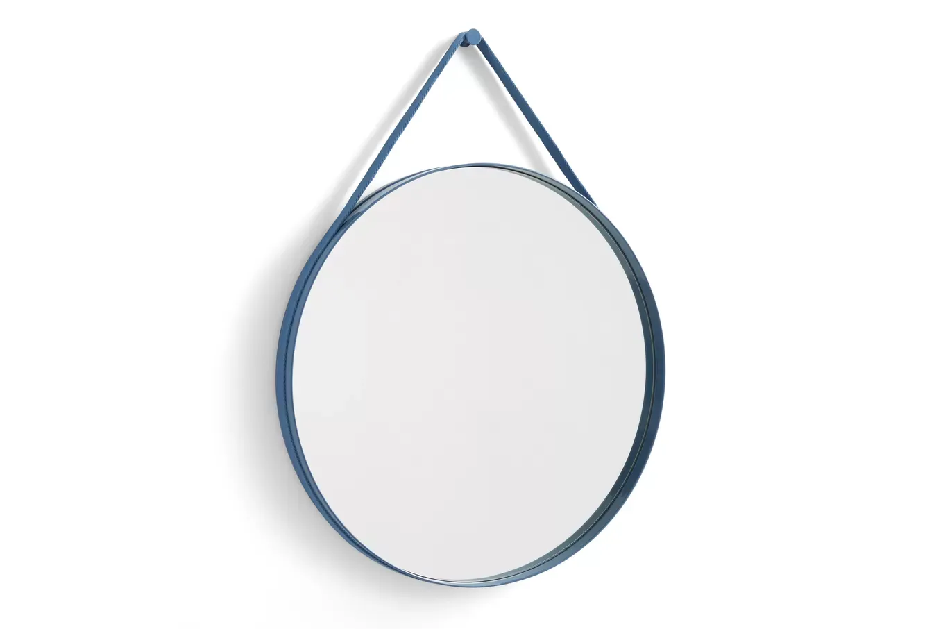 HAY Miroir Strap No 2 - bleu - Ø 70 cm