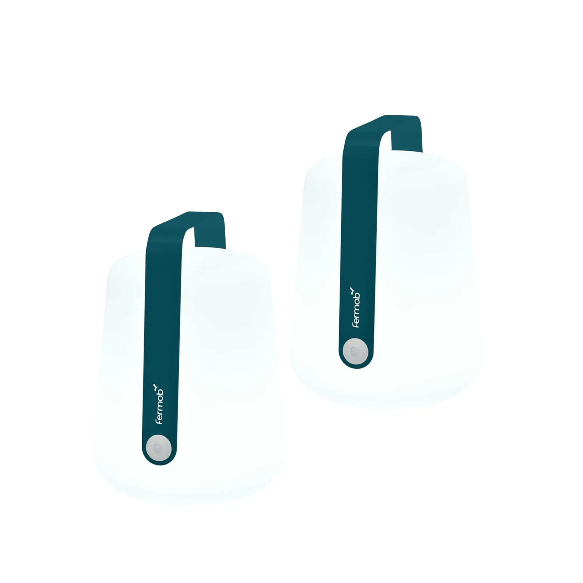 Fermob Ensemble de 2 lampes Balad - 21 bleu acapulco - H 38 cm