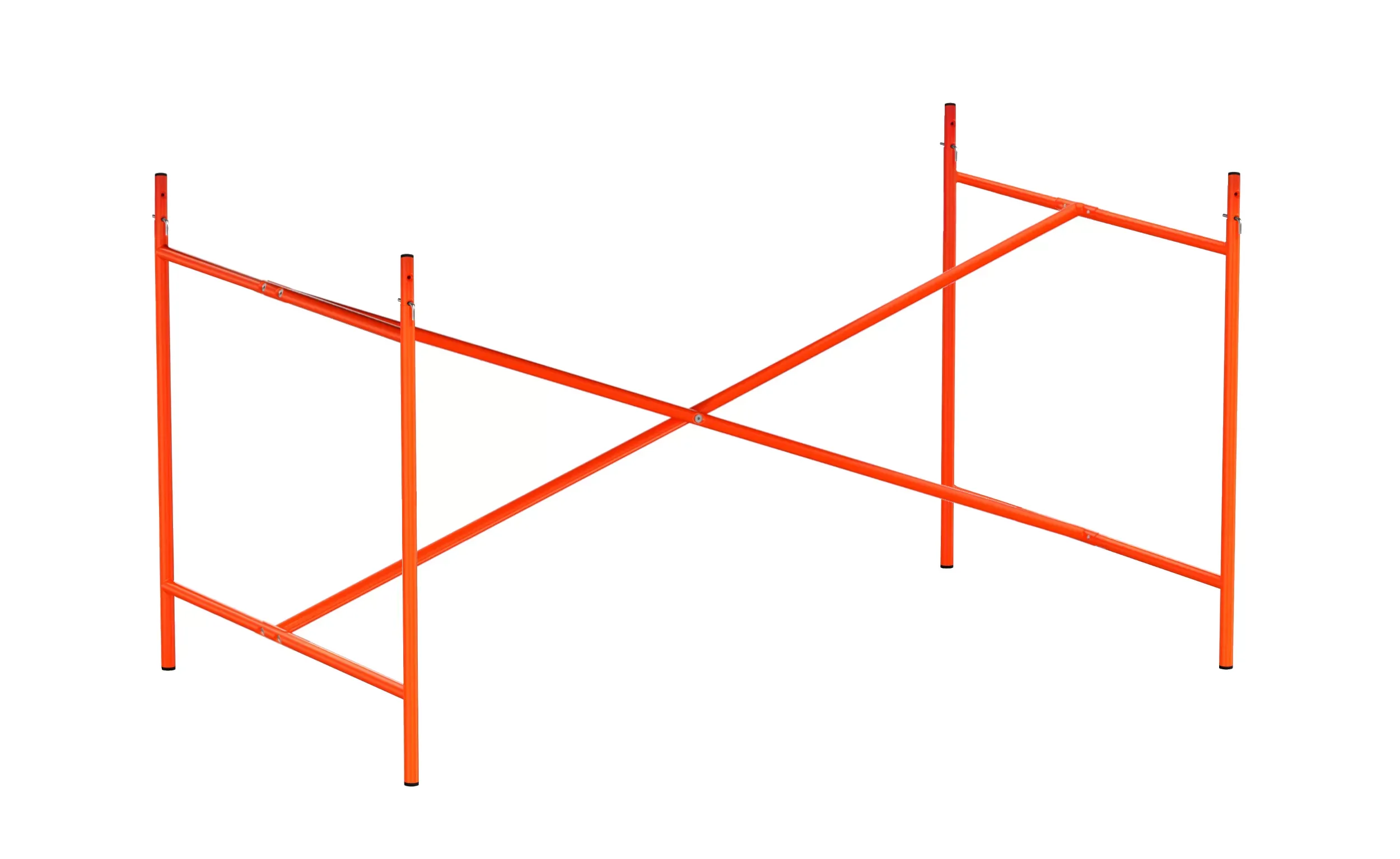 Richard Lampert Piètement de table Eiermann 2 - orange vif - Entretoise au centre - 100 x 66 cm - avec extension (hauteur 66 cm)