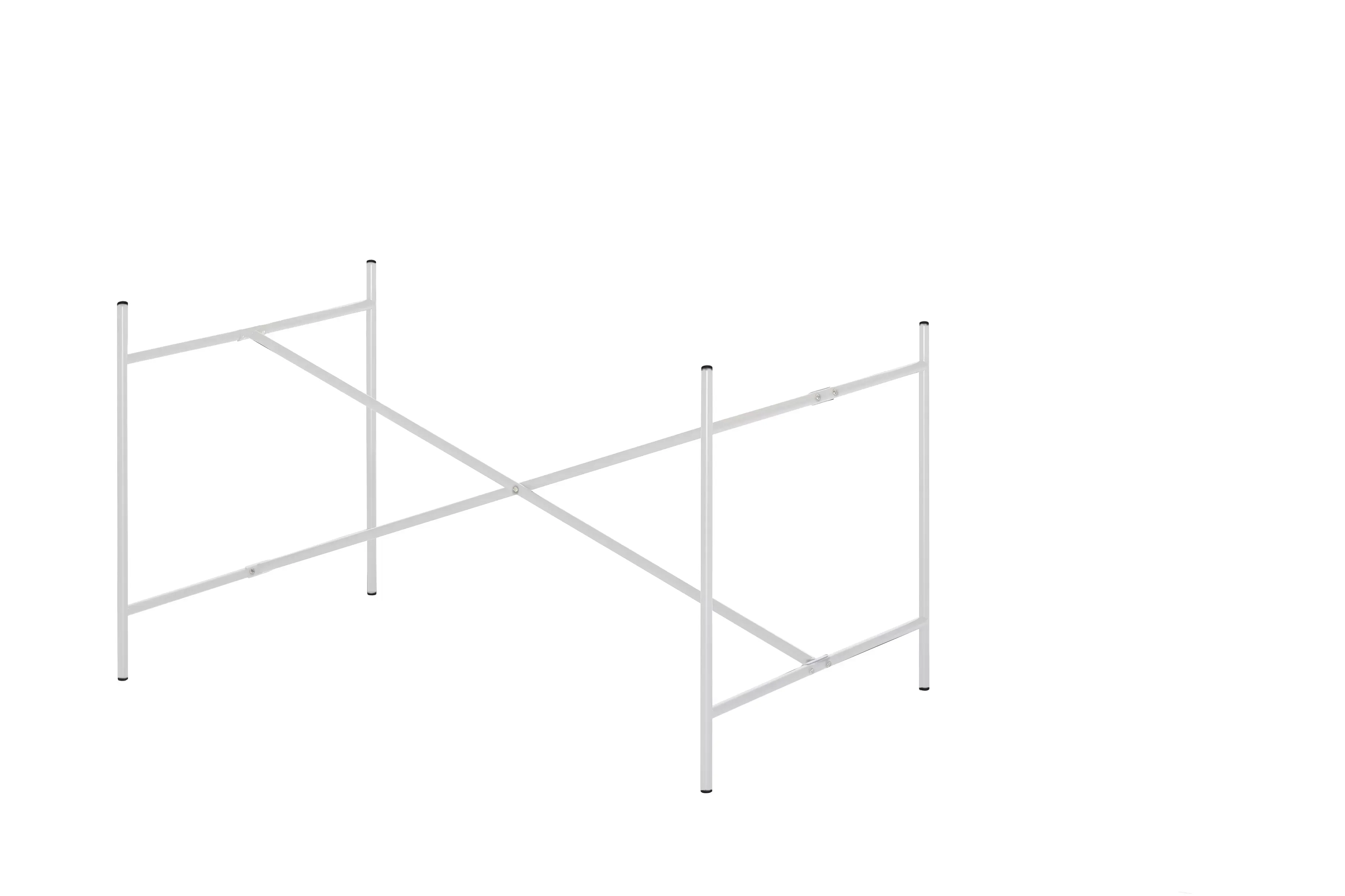 Richard Lampert Piètement de table Eiermann 2 - blanc - Entretoise au centre - 100 x 78 cm - sans extension (hauteur 66 cm)