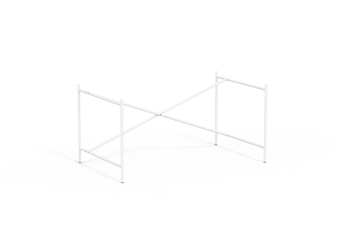 Richard Lampert Piètement de table Eiermann 2 - blanc - Entretoise excentrée - 100 x 78 cm - sans extension (hauteur 66 cm)