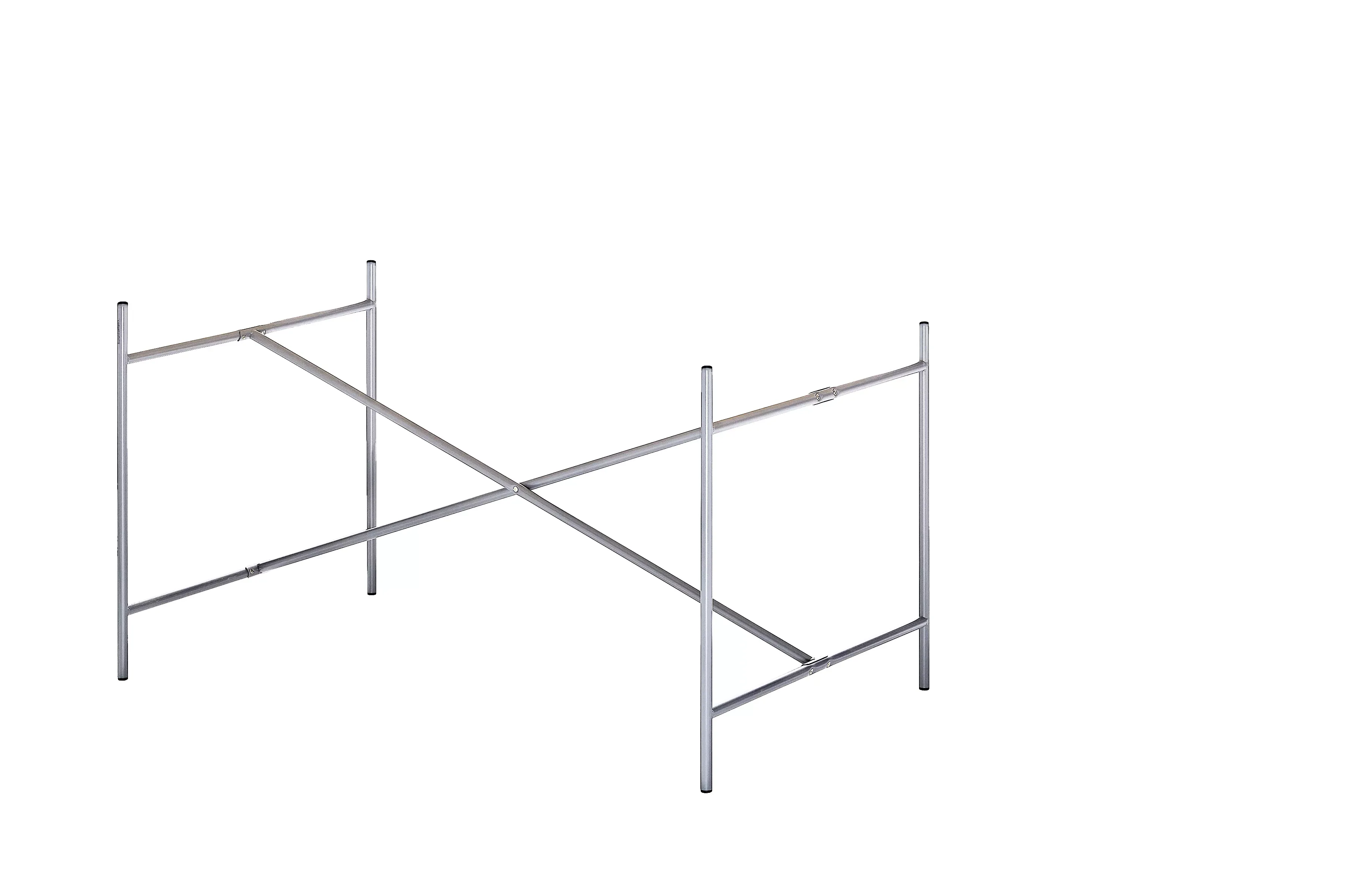 Richard Lampert Piètement de table Eiermann 2 - chromé - Entretoise au centre - 135 x 78 cm - sans extension (hauteur 66 cm)