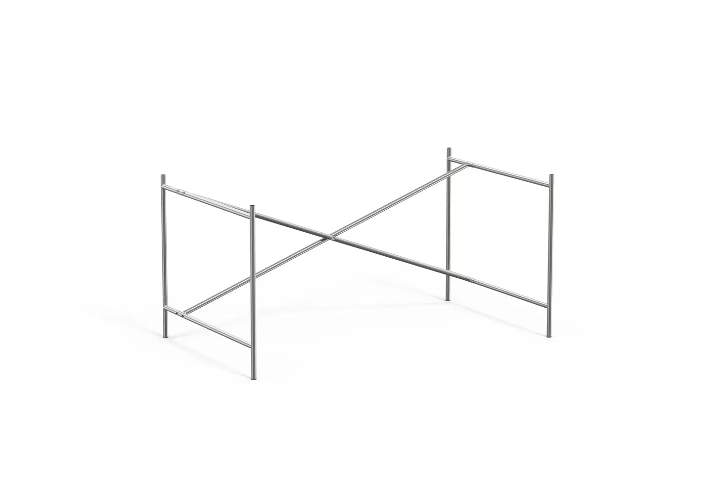 Richard Lampert Piètement de table Eiermann 2 - noir - Entretoise au centre - 80 x 66 cm - avec extension (hauteur 66 cm)